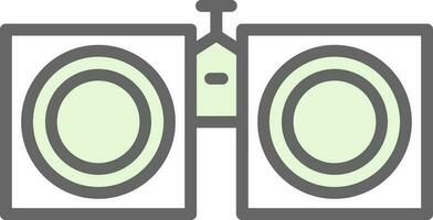 Binoculars Vector Icon Design