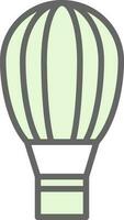 Hot air balloon Vector Icon Design