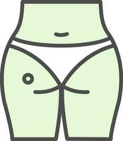 Buttocks Vector Icon Design