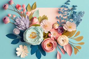 Greeting card for International Women Day. photo