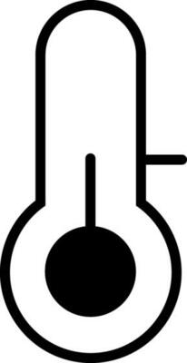 Low Temperature or Thermometer Down Mark icon in line art.