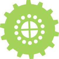 Green cogwheel infographic for Business. vector