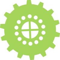 Green cogwheel infographic for Business. vector