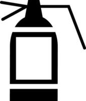 Icon of Fire extinguisher in flat style. vector