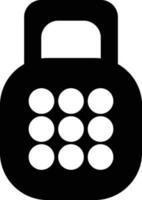 Security lock icon in flat style. vector