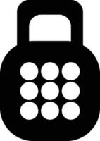 Security lock icon in flat style. vector