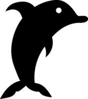 Character of a dolphin. vector