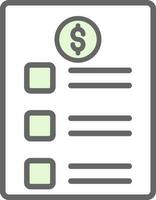 Price list Vector Icon Design