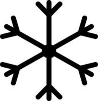 Silhouette style of snowflake in spinner concept with out line. vector