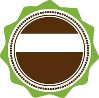 Blank badge, tag or label design. vector