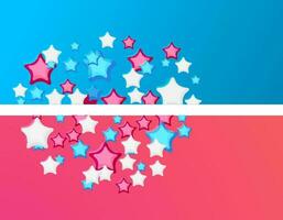 Abstract background with colorful stars. vector