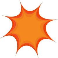 Pop art design in orange color. vector