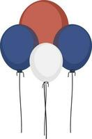 globos en americano bandera colores. vector