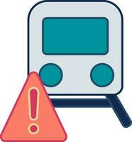 Vector Illustration of Warning Train.