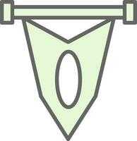 Pennant Vector Icon Design