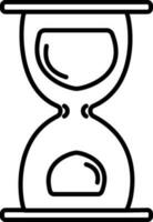 Vector sign or symbol of Hourglass or Sand Clock.