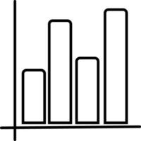 Bar Chart infographic symbol for Business. vector