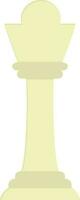 Flat icon or illustration of a chess queen. vector