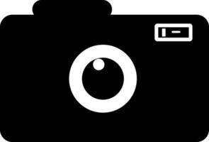 Flat style illustration of a camera. vector