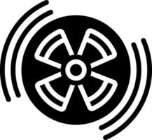 solid icon for radiation vector