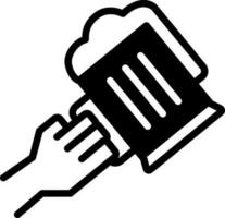 solid icon for bar vector