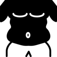 solid icon for fat vector