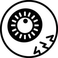 solid icon for eyeball vector