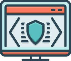 color icon for html vector