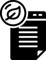 solid icon for fresh contents vector