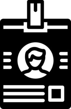 solid icon for pass vector