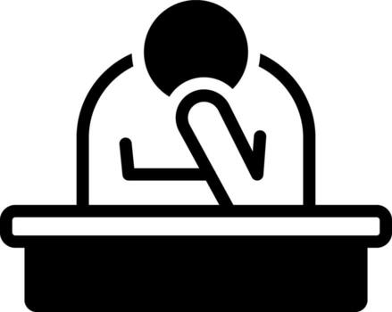 solid icon for sad vector