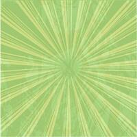 Vintage rays background in green and yellow color. vector