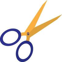 Half shadow of scissor icon for cutting concept. vector