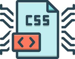 color icono para css vector