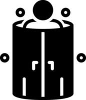 solid icon for cryotherapy vector