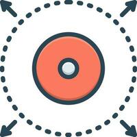 color icon for delimiter vector