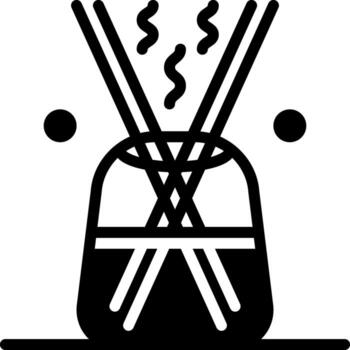 sólido icono para difusor vector