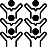solid icon for commotion vector