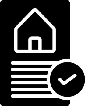 solid icon for preapproved vector