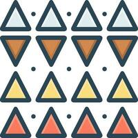 color icon for discrepancies vector