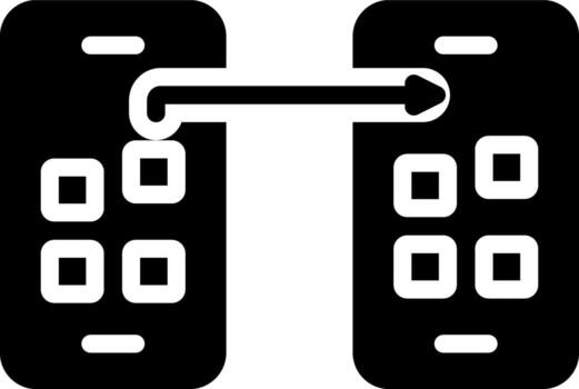 solid icon for  portability vector