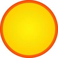 Yellow and orange sticker, tag or label design. vector
