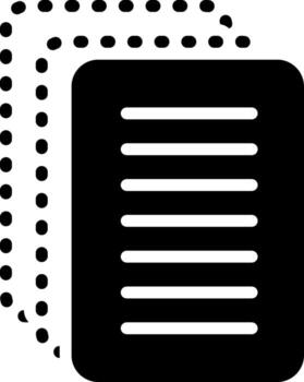 solid icon for paperless vector