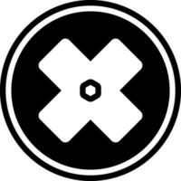 solid icon for failure vector