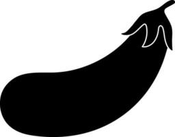 Aubergine icon in isolated for agriculture with glyph style. vector