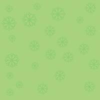 Snowflake on green background. vector
