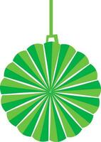 Green decoration element in flat style. vector