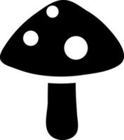 Vector symbol of Mushroom in flat style.