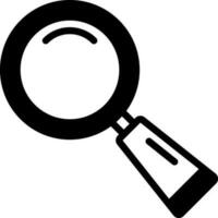 solid icon for find vector