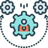 color icon for dynamism vector